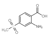2-氨基-4-(甲基磺酰基)苯甲酸结构式