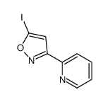5-iodo-3-pyridin-2-yl-1,2-oxazole结构式