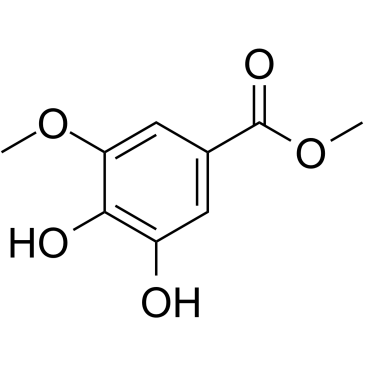 3,4-二羟基-5-甲氧基苯甲酸甲酯结构式