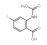 4-乙酰胺基-4-氟苯甲酸结构式