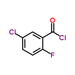 5-氯-2-氟苯(甲)酰氯结构式