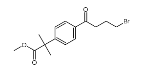 methyl 4-(4-bromo-1-oxobutyl)-α,α-dimethylphenylacetate结构式