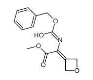 2-(苄氧基羰基氨基)-2-(氧杂环丁烷-3-基)乙酸甲酯结构式