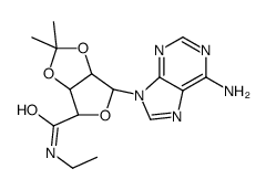 5'-乙基羧酰胺基-2',3'-异亚丙基腺苷结构式