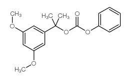 1-(3,5-二甲氧基苯基)-1-甲基乙基苯基碳酸酯结构式