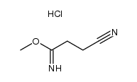 3-cyano-propionimidic acid methyl ester, hydrochloride结构式