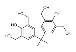 4-[2-[4-hydroxy-3,5-bis(hydroxymethyl)phenyl]propan-2-yl]-2,6-bis(hydroxymethyl)phenol结构式