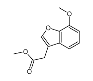 2-(7-甲氧基苯并呋喃-3-基)乙酸甲酯结构式