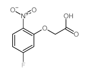 2-(5-fluoro-2-nitro-phenoxy)acetic acid结构式