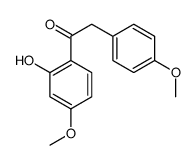 1-(2-羟基-4-甲氧基苯基)-2-(4-甲氧基苯基)乙酮结构式