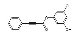 3,5-dihydroxyphenyl-3-phenylpropynoate结构式