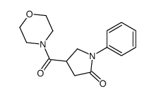 4-(Morpholinocarbonyl)-1-phenylpyrrolidin-2-one结构式