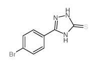 5-(4-BROMO-PHENYL)-4H-[1,2,4]TRIAZOLE-3-THIOL结构式