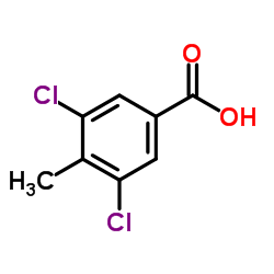 3,5-二氯-4-甲基苯甲酸结构式