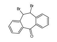 10,11-二溴-10,11-二氢-5H-二苯并[a,d]-5-环庚酮结构式