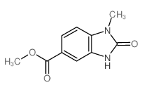 Methyl 1-methyl-2-oxo-2,3-dihydro-1H-1,3-benzimidazole-5-carboxylate结构式