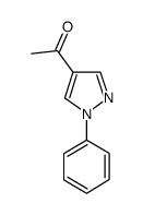 4-乙酰基-1-苯基-1H-吡唑结构式