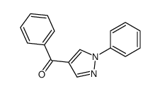 phenyl-(1-phenylpyrazol-4-yl)methanone结构式