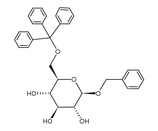 (2R,3R,4S,5S,6R)-2-(benzyloxy)-6-((trityloxy)methyl)tetrahydro-2H-pyran-3,4,5-triol结构式