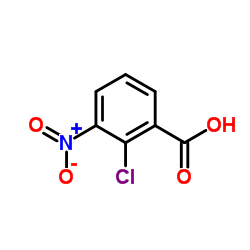 2-氯-3-硝基苯甲酸结构式