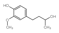 4-(3-羟基丁基)-2-甲氧基苯酚结构式