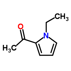 N-乙基-2-乙酰基吡咯结构式