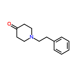1-苯乙基-4-哌啶酮结构式