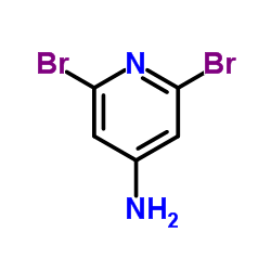 2,6-二溴-4-氨基吡啶结构式