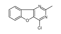 4-氯-2-甲基苯并呋喃并<3,2-d>嘧啶结构式