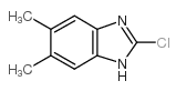 2-氯-5,6-二甲基-1H-苯并咪唑结构式