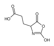 3-(2,5-dioxo-1,3-oxazolidin-4-yl)propanoic acid结构式