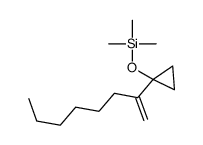 trimethyl-(1-oct-1-en-2-ylcyclopropyl)oxysilane结构式