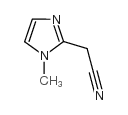 (9ci)-1-甲基-1H-咪唑-2-乙腈结构式