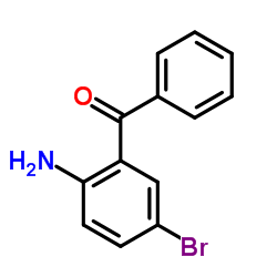 5-溴-2-氨基二苯甲酮结构式