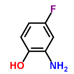 2-氨基-4-氟苯酚结构式