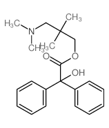 (3-dimethylamino-2,2-dimethyl-propyl) 2-hydroxy-2,2-diphenyl-acetate结构式