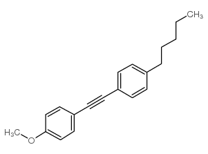 1-戊基-4-[2-(4-甲氧苯基)乙炔基]苯结构式