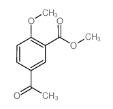 5-乙酰基-2-甲氧基苯甲酸甲酯结构式