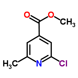 2-氯-6-甲基吡啶-4-羧酸甲酯结构式
