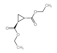 反-1,2-环丙烷二羧酸二乙酯结构式