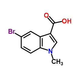 5-溴-1-甲基-1H-吲哚-3-羧酸结构式