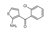 (2-氨基噻吩-3-基)(2-氯苯基)甲酮结构式