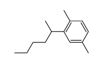 1-(2-hexyl)-2,5-dimethylbenzene结构式