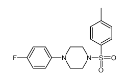1-(4-fluorophenyl)-4-(p-tolylsulphonyl)piperazine结构式