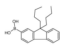 (9,9-dibutylfluoren-2-yl)boronic acid结构式