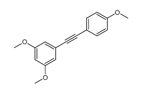 1,3-dimethoxy-5-[2-(4-methoxyphenyl)ethynyl]benzene结构式