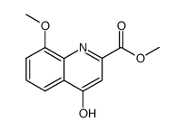 Methyl 4-hydroxy-8-methoxyquinoline-2-carboxylate结构式