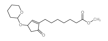 METHYL 7-(5-OXO-3-((TETRAHYDRO-2H-PYRAN-2-YL)OXY)CYCLOPENT-1-EN-1-YL)HEPTANOATE结构式