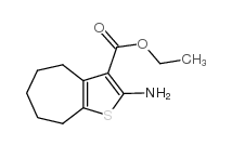 2-氨基环庚烷并[B]噻吩-3-羧酸乙酯结构式
