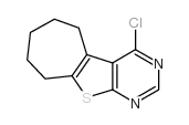 4-氯-6,7,8,9-四氢-5H-环戊烷[4,5]噻吩并[2,3-D]嘧啶结构式